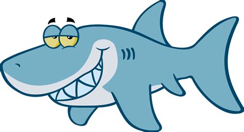 Shark Royalty-free Cartoon Clip Art - Cartoon Great White Shark Clipart - Png Download - Full ...