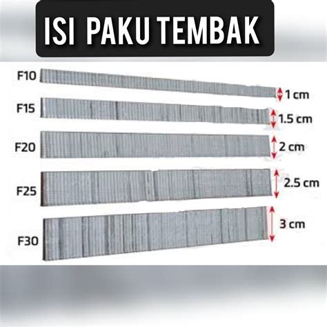 ISI PAKU TEMBAK F10,F15,F20,F25,F30 | Lazada Indonesia