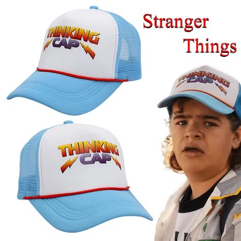 Stranger Things Season 4 Baseball Cap Dustin Hat Retro Mesh Thinking Adjustable Hats Adult ...