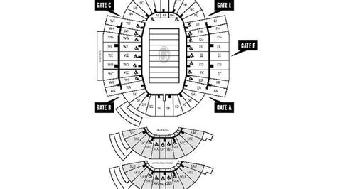 Penn State Football Stadium Seating Map With Rows | Elcho Table