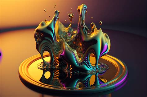 Free download Metallic liquid abstract 4K ultra HD wallpaper [4608x3072] for your Desktop ...