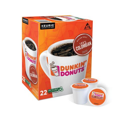 Dunkin' Donuts Colombian Coffee Keurig K-Cup Pods 22-Count | MrOrganic ...