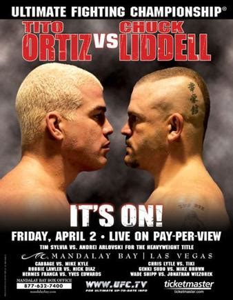 Chuck Liddell vs. Tito Ortiz I, UFC 47 | MMA Bout | Tapology