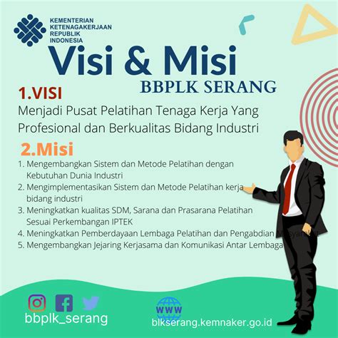 VISI & MISI BBPLK SERANG - Balai Besar Pelatihan Vokasi dan Produktivitas (BBPVP) Serang