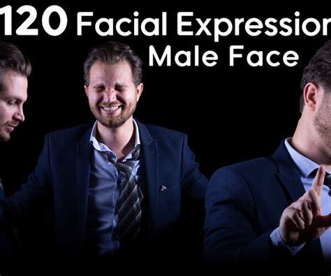 ArtStation - +120 Facial Expressions Male Face - Vol 01 | Resources