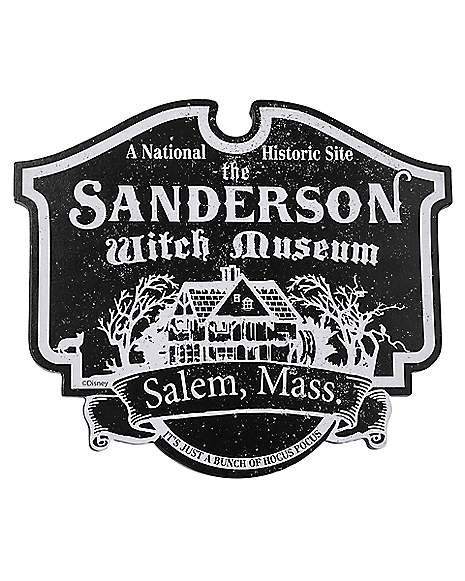 Sanderson Museum of Witchcraft Sign - Hocus Pocus - Spirithalloween.com