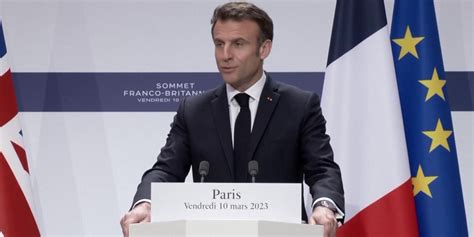 Macron speaks after French-UK summit in Paris | Myanmar International TV