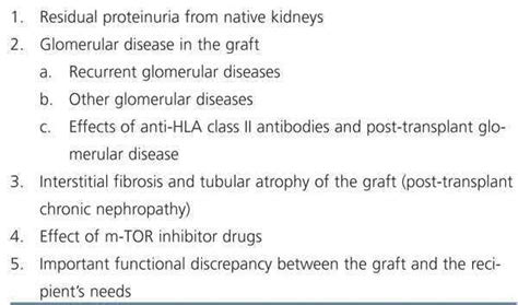 Causes and consequences of proteinuria following kidney transplantation | Nefrología