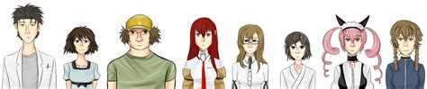 steins gate characters by Akatears on DeviantArt