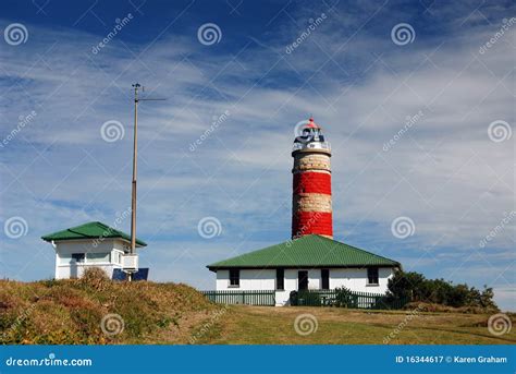 Lighthouse on Moreton Island Stock Image - Image of environment ...