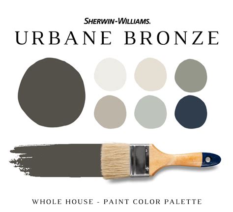 Sherwin Williams URBANE BRONZE Color Palette - NISH