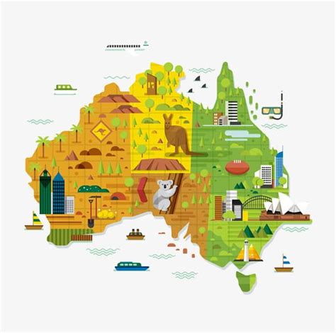 Australia Map Clipart