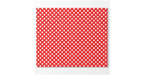 Red and White Polka Dot Wrapping Paper | Zazzle