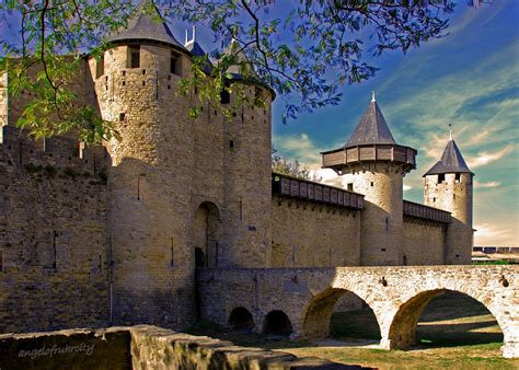 Fonds d'ecran Château fort Castle Carcassonne, France Villes télécharger photo