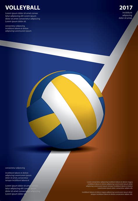 Volleyball Template Background