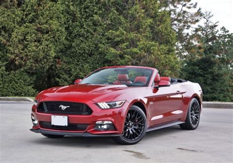 2017 FORD MUSTANG GT 5.0 CONVERTIBLE (RED) POSTER 24 X 36 INCH LOOKS ...