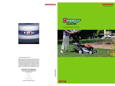 HONDA LAWNMOWER BROCHURE & SPECS Pdf Download | ManualsLib