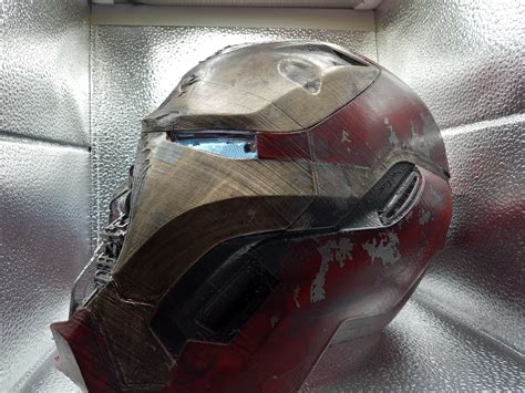 Iron Man Mark 50 Battle Damaged Helmet: Avengers Endgame - Etsy