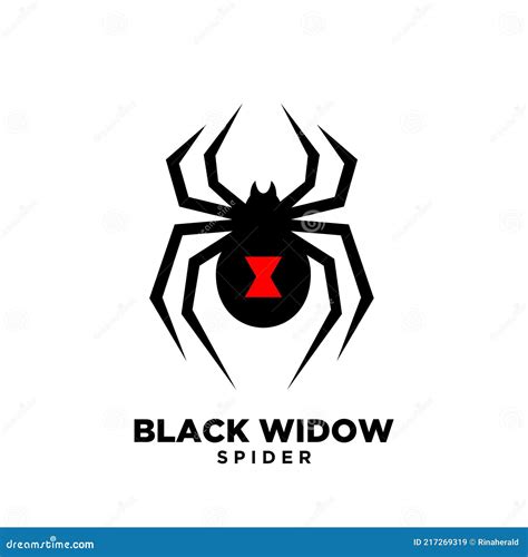 Red Black Widow Spider Logo Icon Design Stock Vector - Illustration of ...