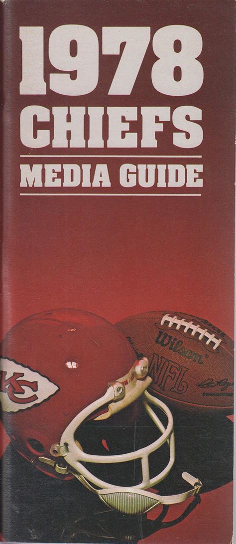 1978 Kansas City Chiefs Media Guide by Kansas City Chiefs | Goodreads