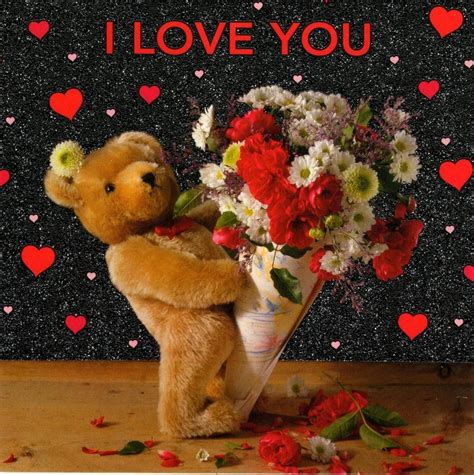 I Love You Cute Teddy Bear Valentine's Day Card | Cards | Love Kates