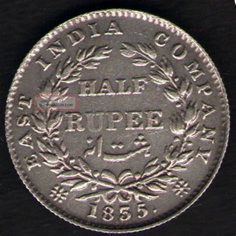 East India Company (william Iv) Half Rupee 1835 Silver Coin Rare