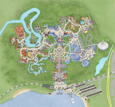 Disney Magic Kingdom Ride Map