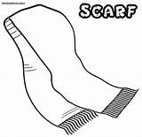 Scarf Coloring Page sketch template