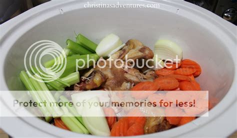 How to Make Your Own Chicken Broth {in a crock pot} - Christinas Adventures