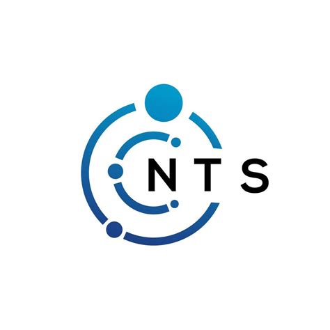 NTS letter technology logo design on white background. NTS creative initials letter IT logo ...