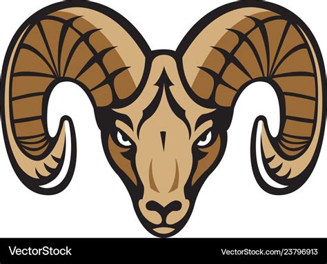 Ram head logo mascot Royalty Free Vector Image