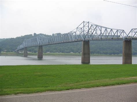 The Madison-Milton bridge across the Ohio River. Our family drove ...