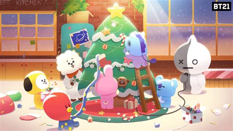 BT21 Christmas Computer Wallpapers - Wallpaper Cave