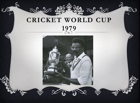 1979 Cricket World Cup Team Squads, Players List | Sports Mirchi