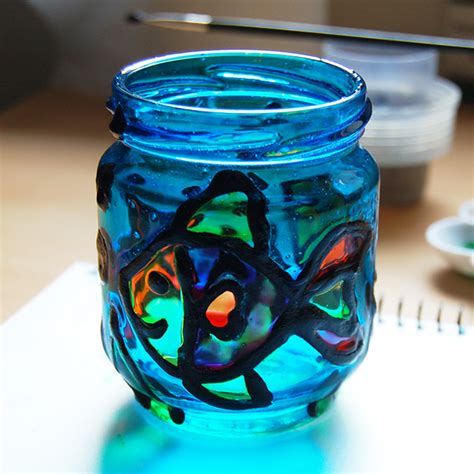 Stained Glass Jars | Kids' Crafts | Fun Craft Ideas | FirstPalette.com