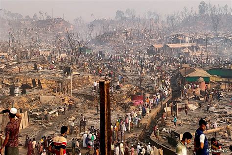 March 2021 Rohingya refugee-camp fire - Wikipedia