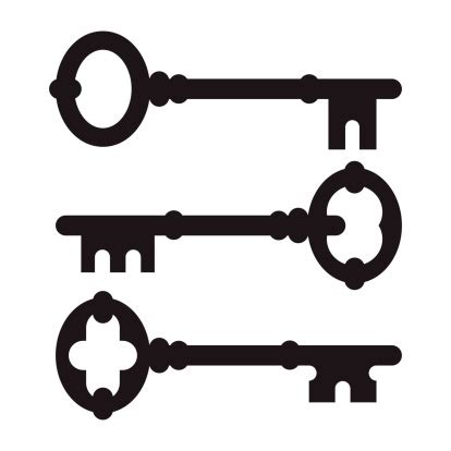 Old Key Silhouette Set Stock Illustration - Download Image Now - iStock