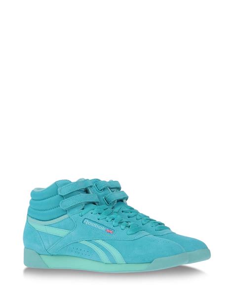 Reebok High-tops Trainers in Blue (turquoise) | Lyst