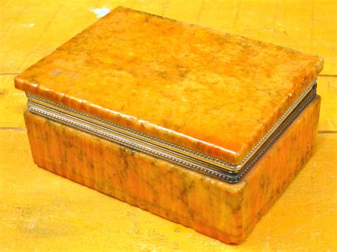 Alabaster Box Vintage Carved Alabaster Box Vintage Italian