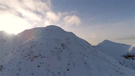 Snowy Mountain Aerial View in the Winter 23413644 Stock Video at Vecteezy