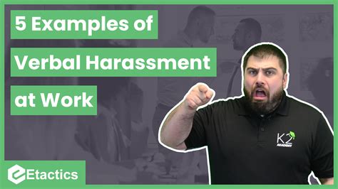 10 Examples of Verbal Harassment in the Workplace — Etactics