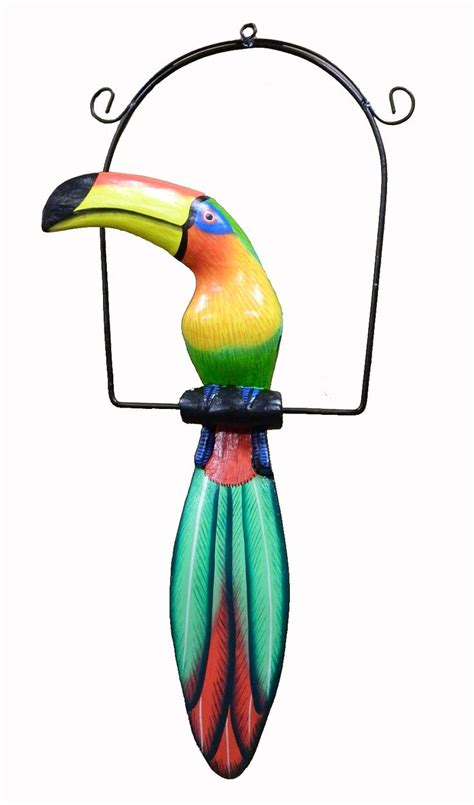 Hanging Toucan Statue 16" | Tropical decor, Bird decor, Tropical accents