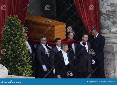 FUNERAL of the POPE Pope Francis in St. Peter`s Basilica in the Vatican Celebrates the Mass for ...