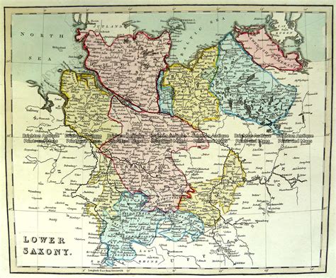 Antique Map 5-214 Germany - Lower Saxony c. 1800 - Brighton Antique ...