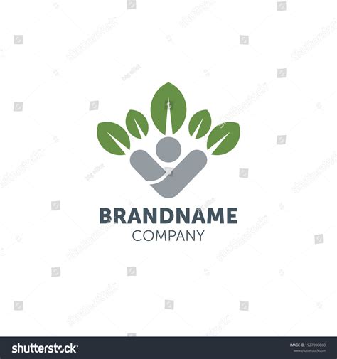 Human Logo Design Nature Stock Vector (Royalty Free) 1927890860 ...