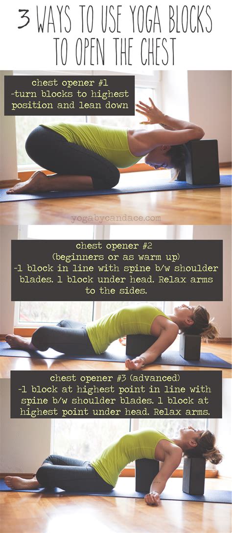 3 Ways to Use Yoga Blocks to Open the Chest — YOGABYCANDACE