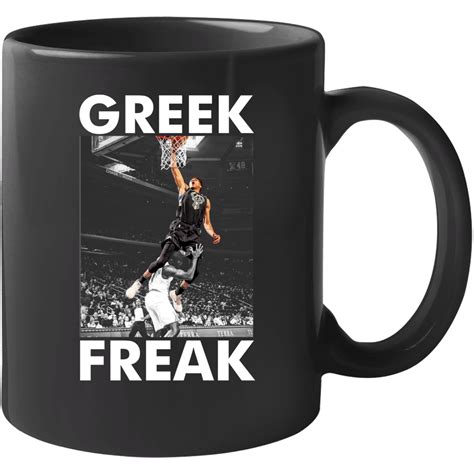 Giannis Antetokounmpo Greek Freak Dunking Milwaukee Basketball Mug