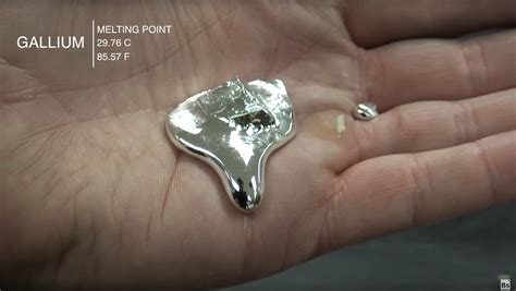 Gallium - Amazing Metal Melts in Your Hand!