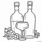 Alcohol Coloring Page 43513 34395 sketch template