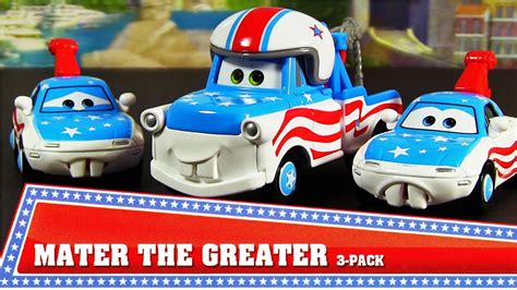 MATER THE GREATER Cars Toon Walmart 3 Pack 2013 Disney Pixar Mattel Die-Cast - YouTube